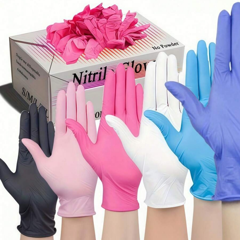 Medical Gloves - 100 pçs luvas descartáveis de nitrilo